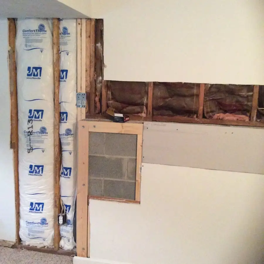 Wall insulation replacement during Structural Drying in Oak Hills